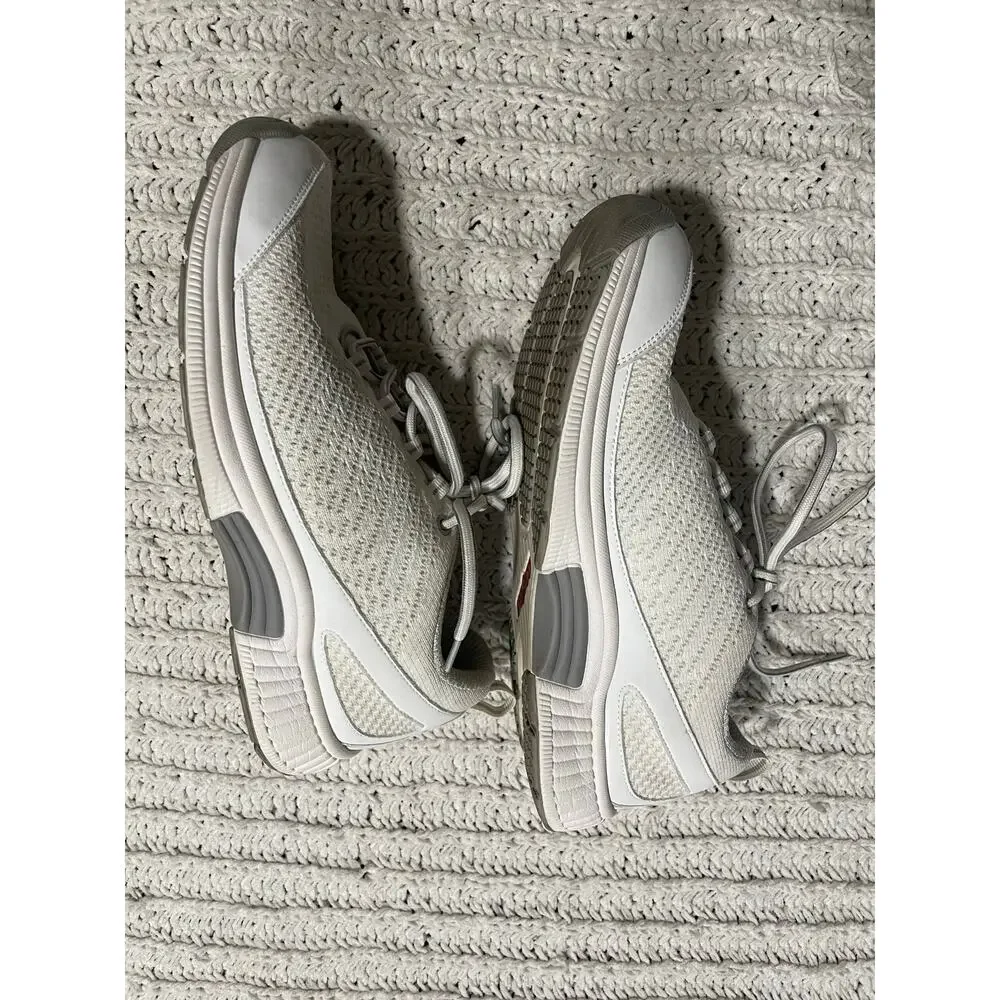 OrthoFeet Coral Sneakers Shoes Lace Up Womens 9 B White Gray No Insoles MSRP$135